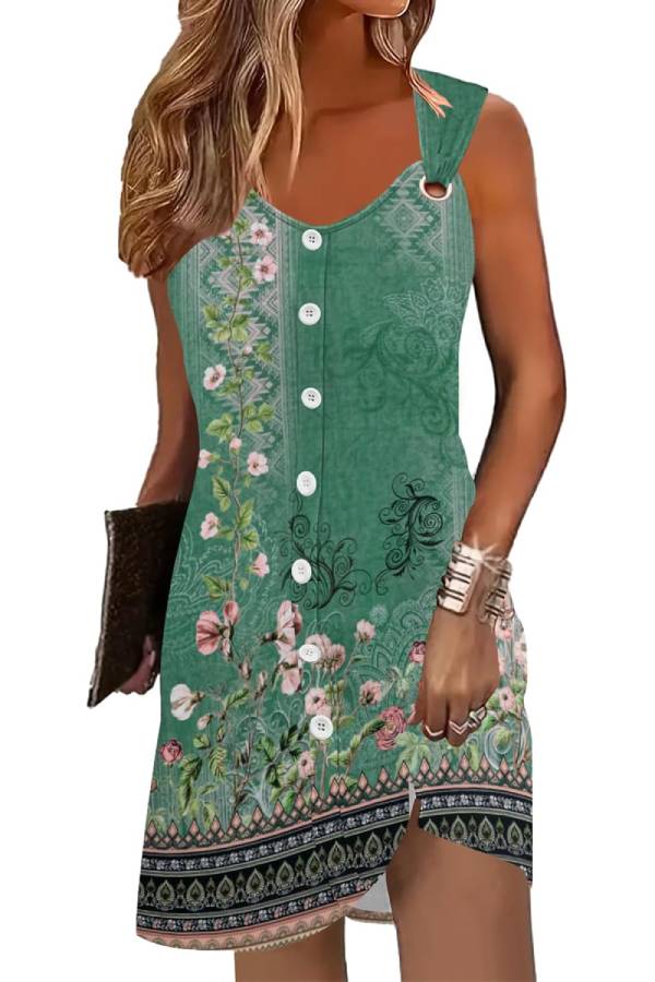 Vestido sin mangas de verano para mujer