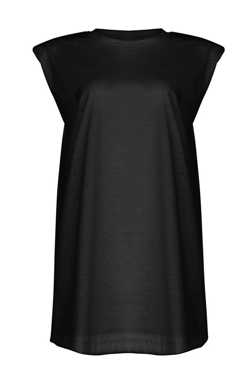 Vestidos casuales de moda con rayas y cuello redondo (3 colores)