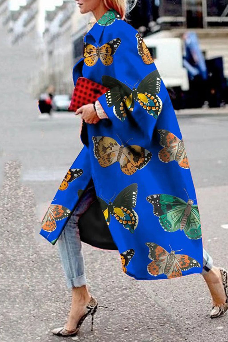 Street Camouflage Print Patchwork Turndown Collar Outerwear(12 Colors)