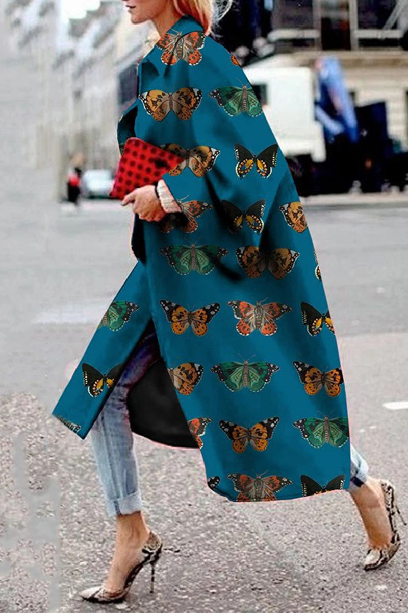 Street Camouflage Print Patchwork Turndown Collar Outerwear(12 Colors)