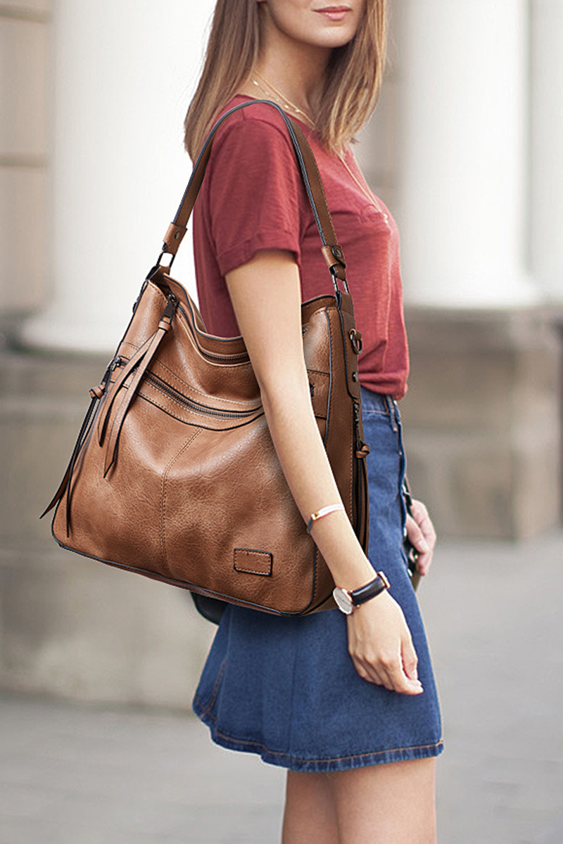 Bolsas casuales de juntas divididas sólidas