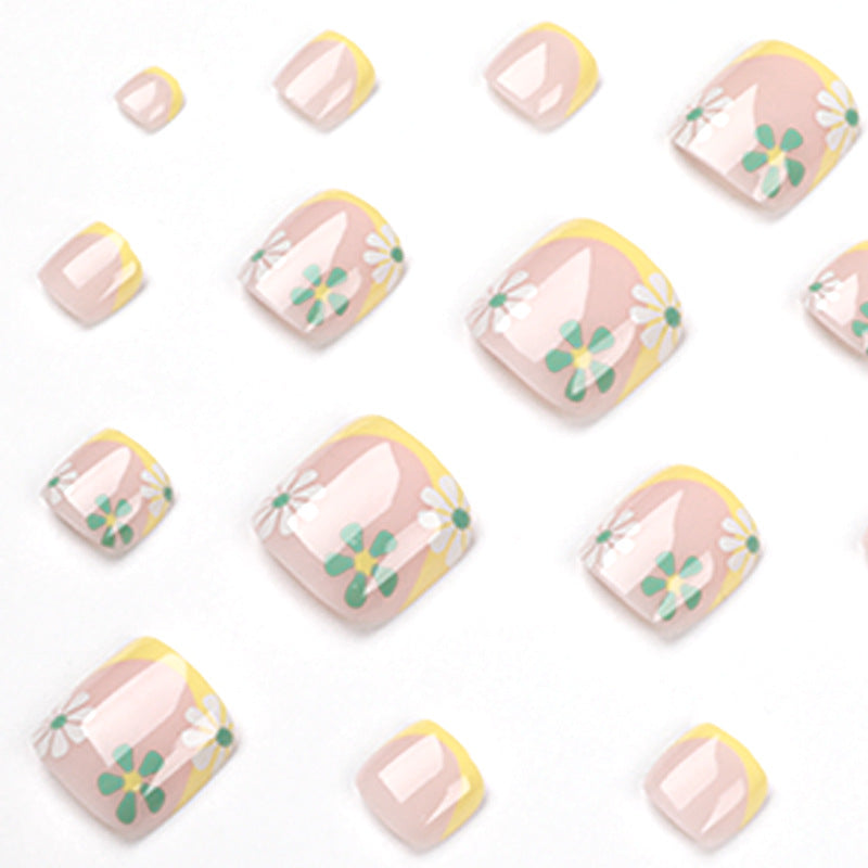 Pasta de uñas con estampado patchwork, informal, diario y sencillo