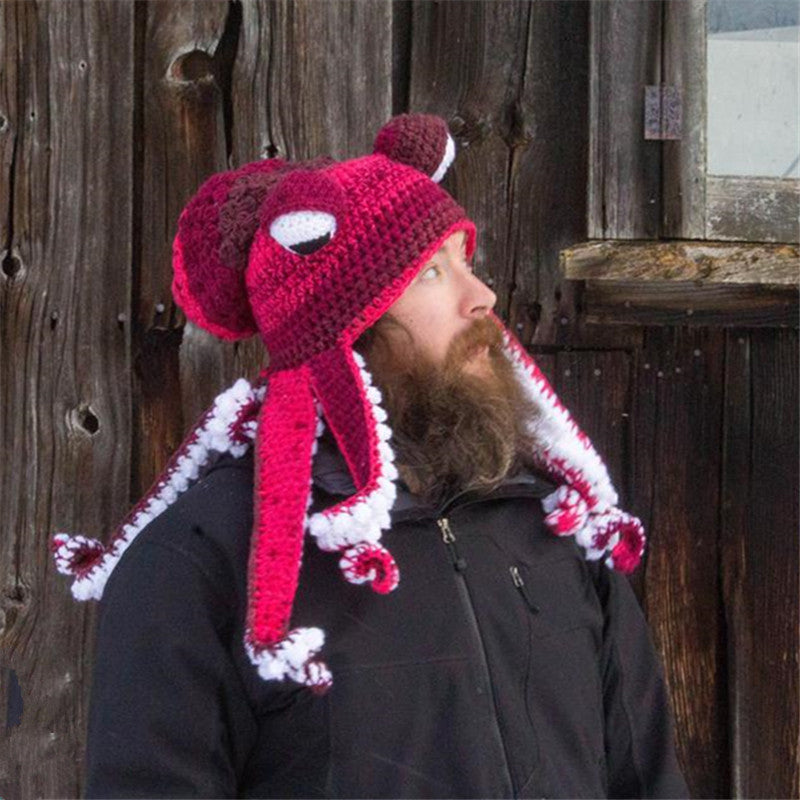 Gorros de punto de pulpo