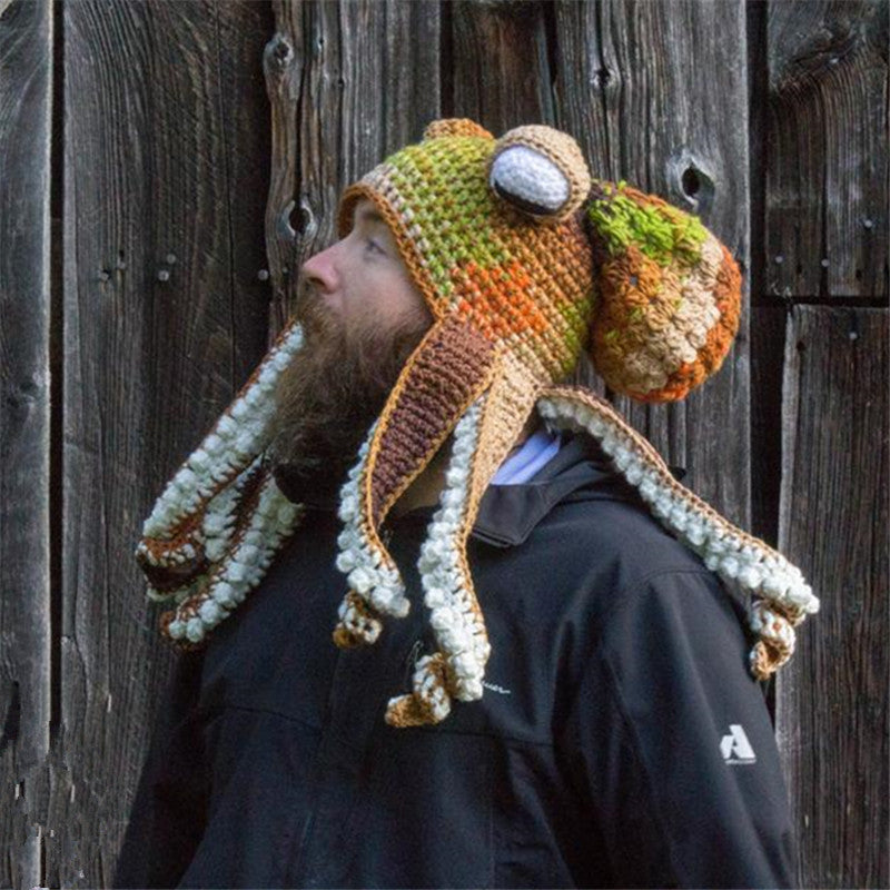 Gorros de punto de pulpo