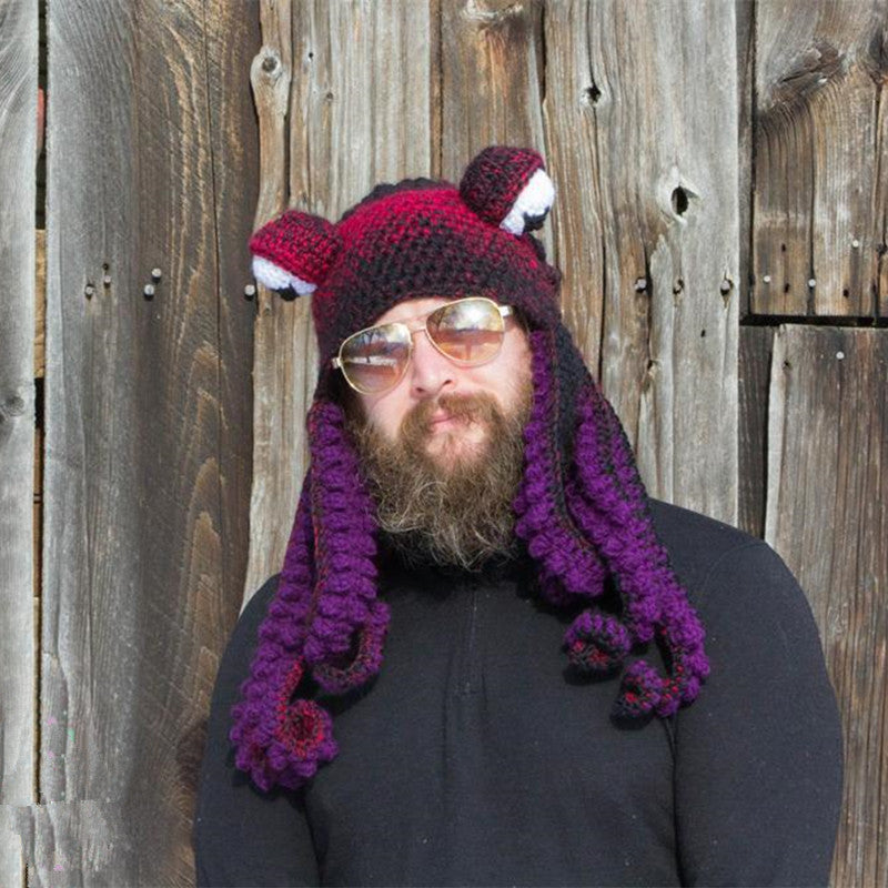 Gorros de punto de pulpo
