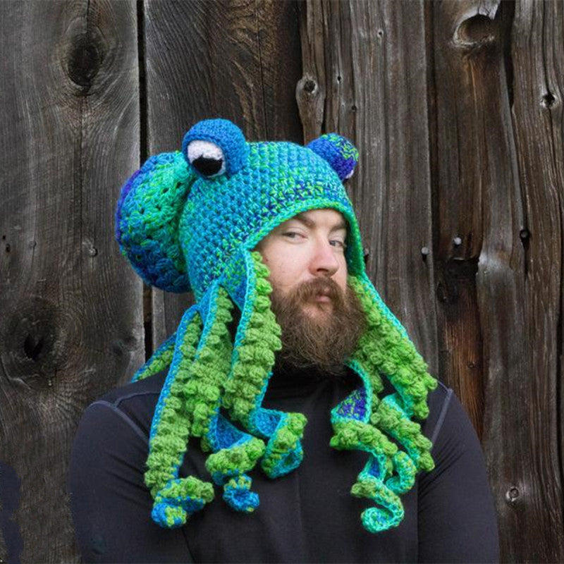 Gorros de punto de pulpo