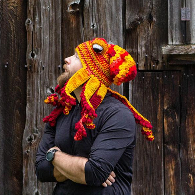 Gorros de punto de pulpo