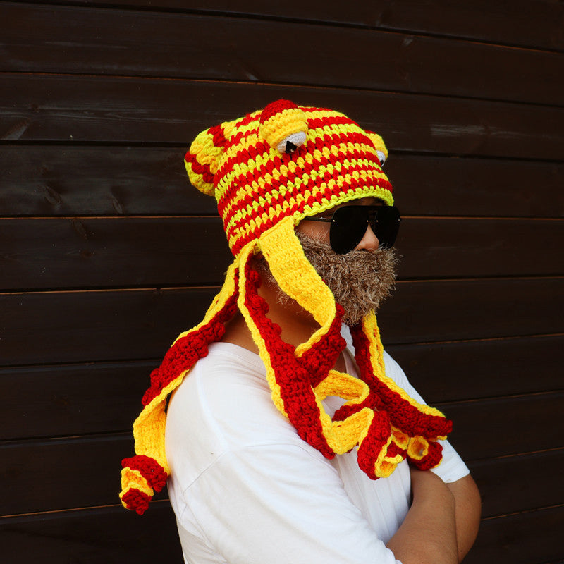 Gorros de punto de pulpo