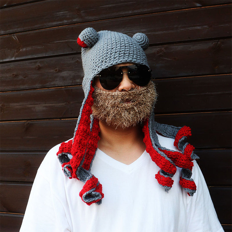 Gorros de punto de pulpo