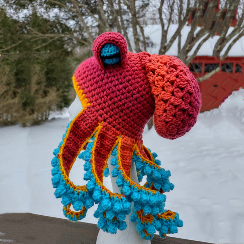 Gorros de punto de pulpo