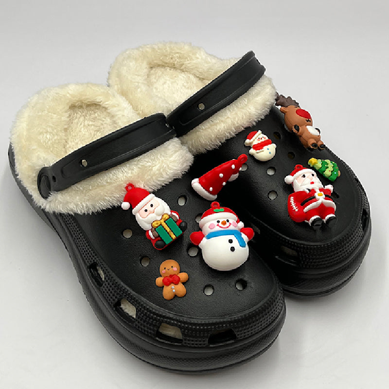 Zapatos casuales de patchwork redondos que mantienen el calor y son cómodos