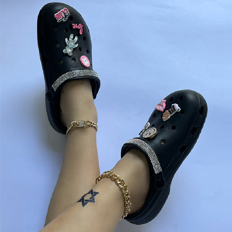 Zapatos casuales, cómodos y redondos de patchwork para uso diario