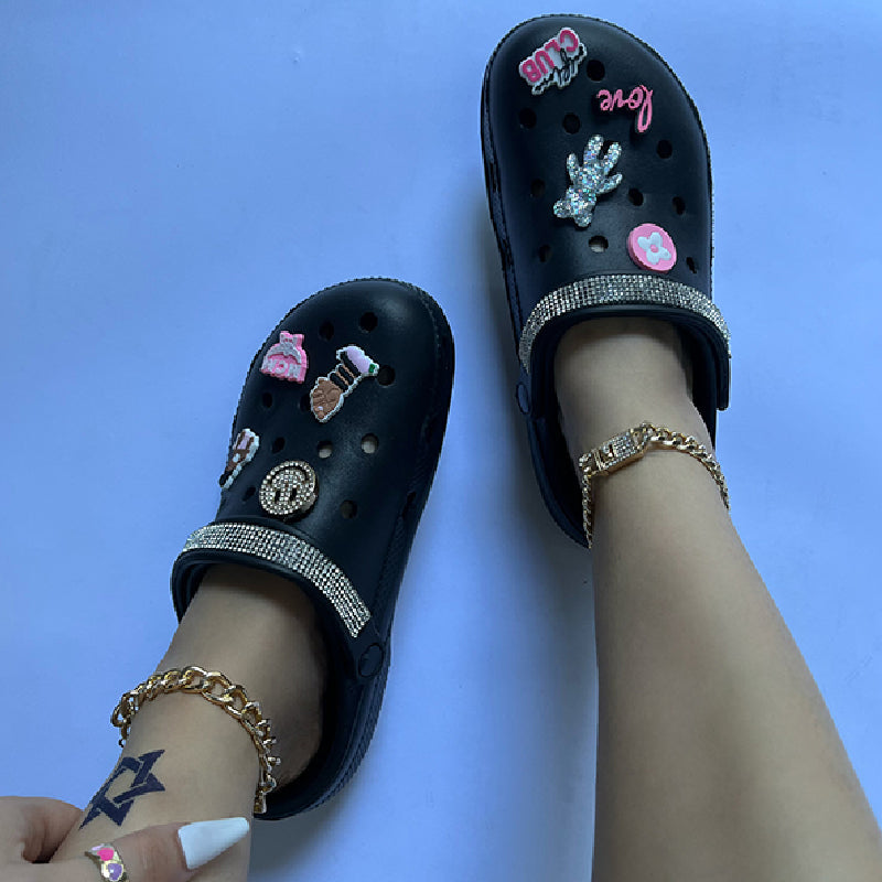 Zapatos casuales, cómodos y redondos de patchwork para uso diario