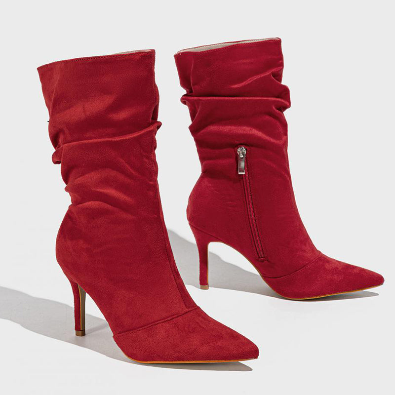 Zapatos casuales de punta puntiaguda (altura del tacón: 8,5 cm) (3 colores)