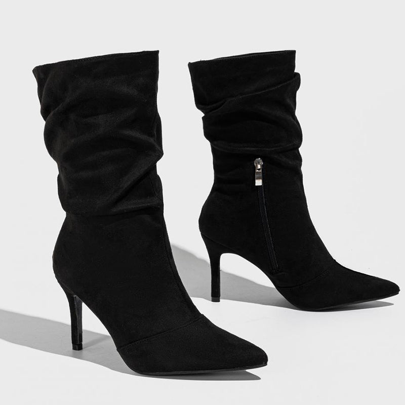 Zapatos casuales de punta puntiaguda (altura del tacón: 8,5 cm) (3 colores)