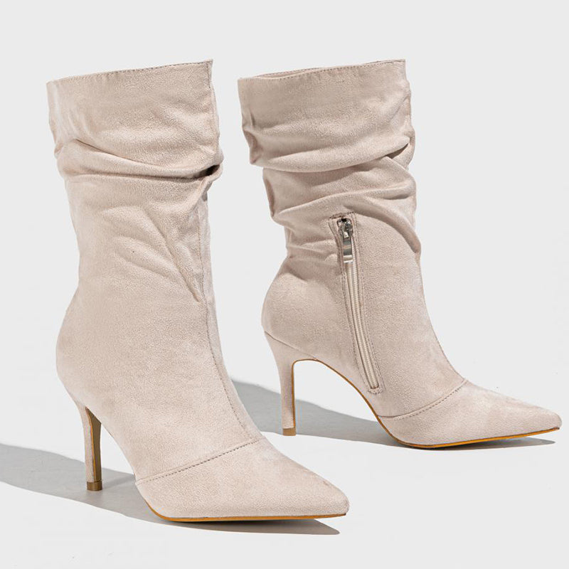 Zapatos casuales de punta puntiaguda (altura del tacón: 8,5 cm) (3 colores)