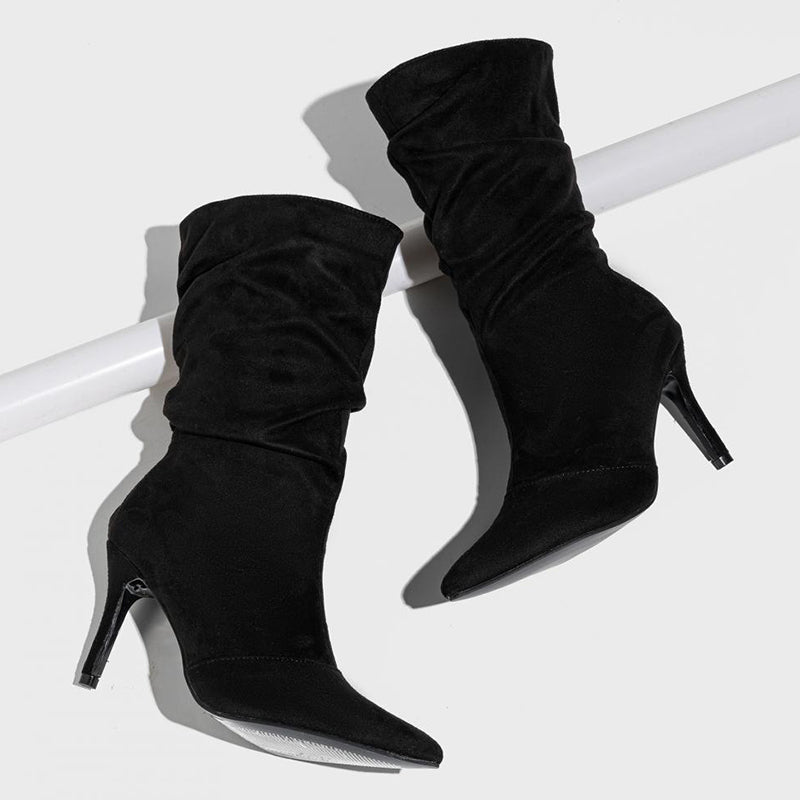 Zapatos casuales de punta puntiaguda (altura del tacón: 8,5 cm) (3 colores)