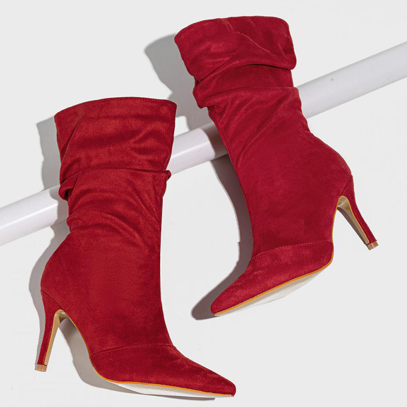 Zapatos casuales de punta puntiaguda (altura del tacón: 8,5 cm) (3 colores)