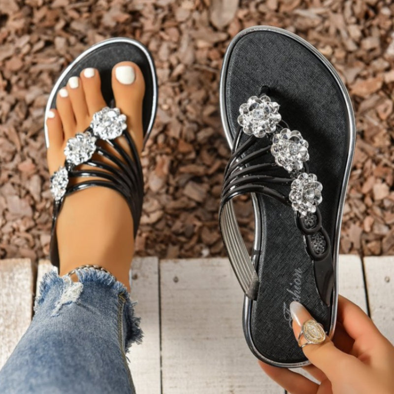 Zapatos casuales, cómodos y redondos con diseño de flores y patchwork para uso diario (3 colores)