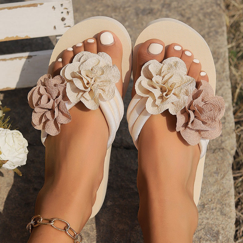 Zapatos casuales, cómodos y redondos con diseño de flores y patchwork (4 colores)