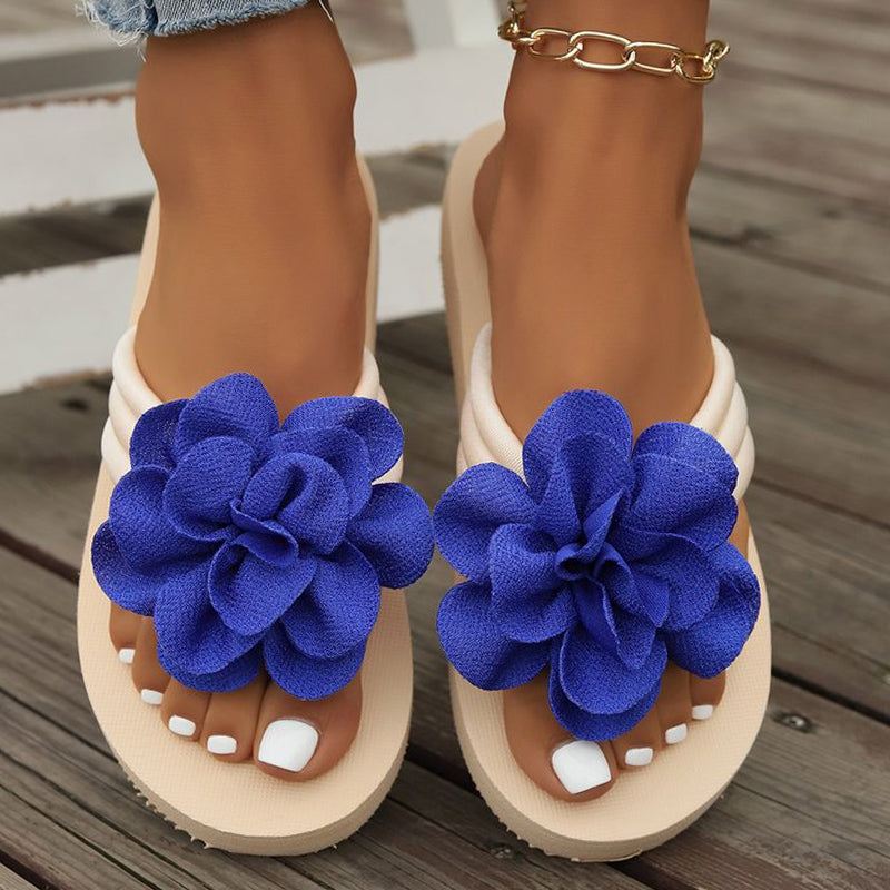 Zapatos casuales, cómodos y redondos con diseño de flores y patchwork (4 colores)