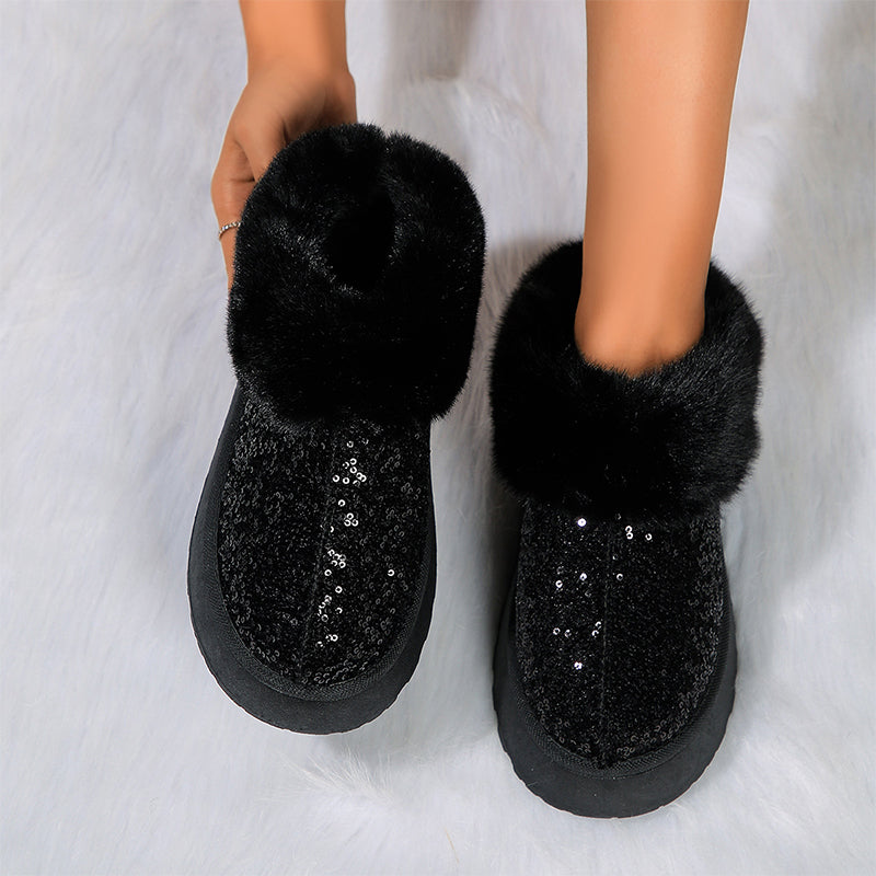 Zapatos cómodos cerrados con lentejuelas para uso diario (3 colores)