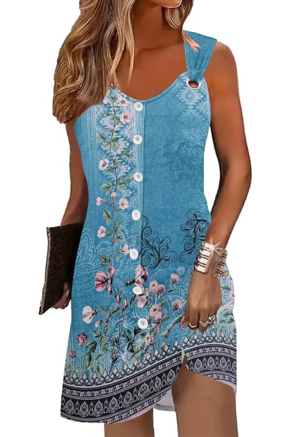 Vestido sin mangas de verano para mujer
