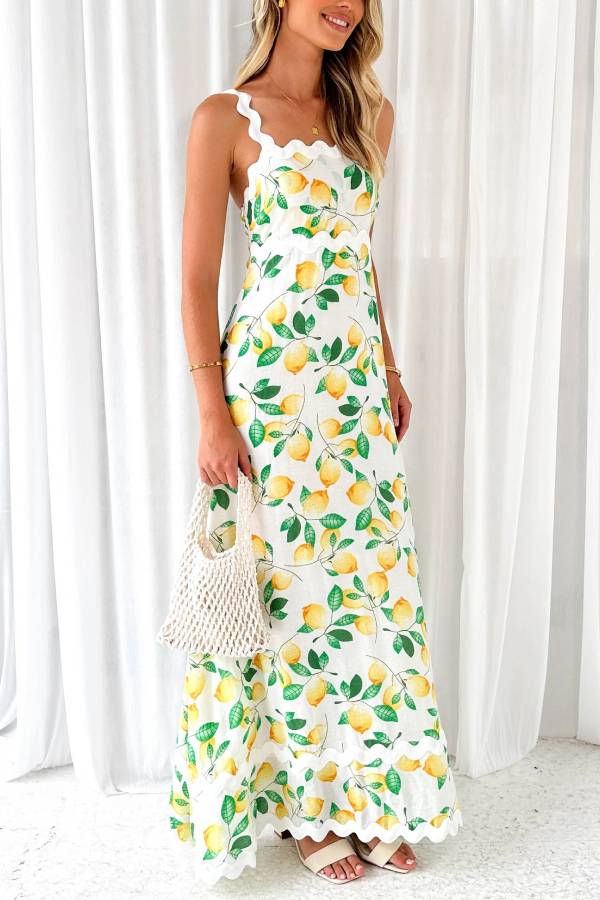Vestido largo Lemon Vaina