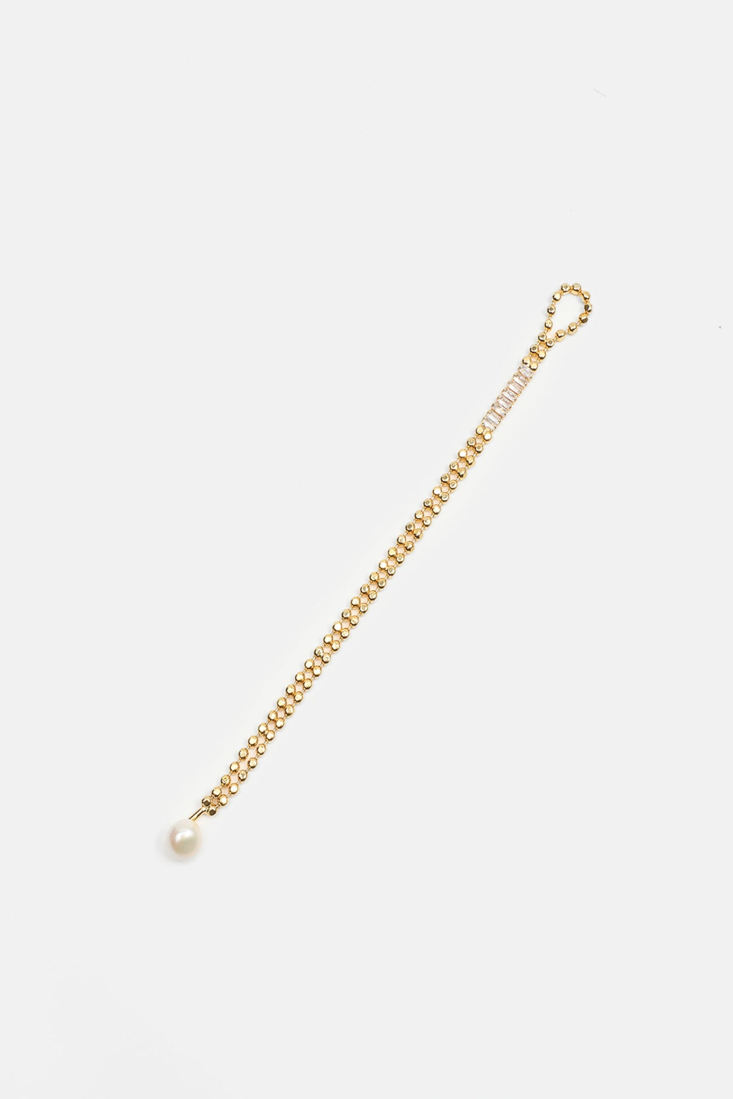 Pulsera de cuentas de perlas falsas