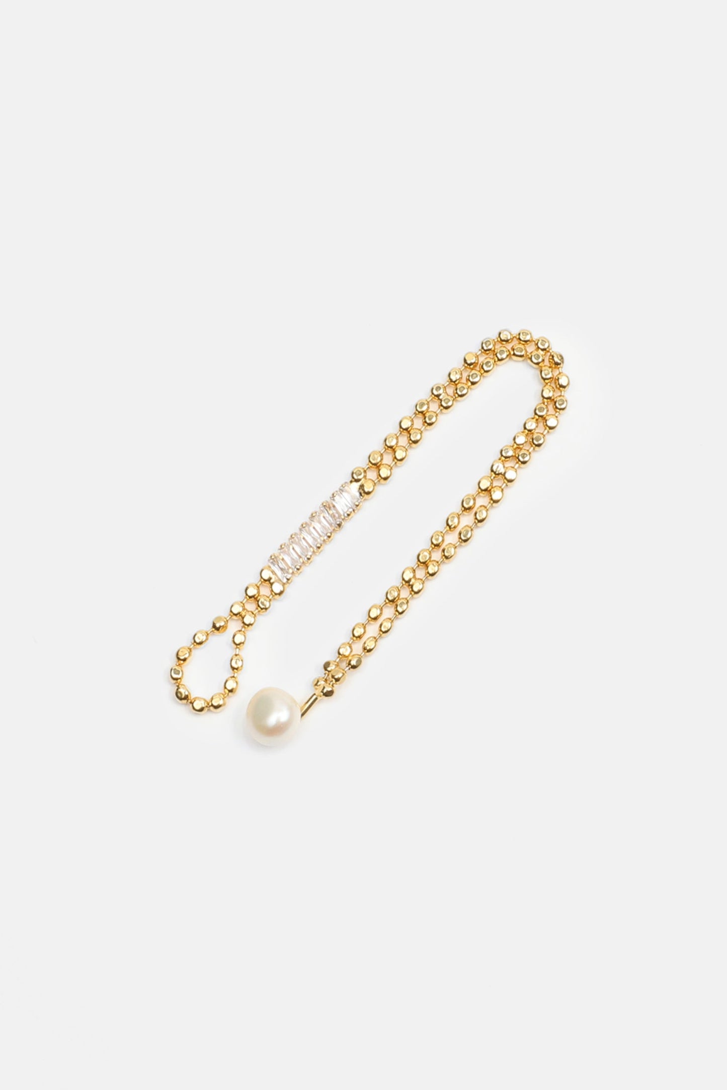 Pulsera de cuentas de perlas falsas
