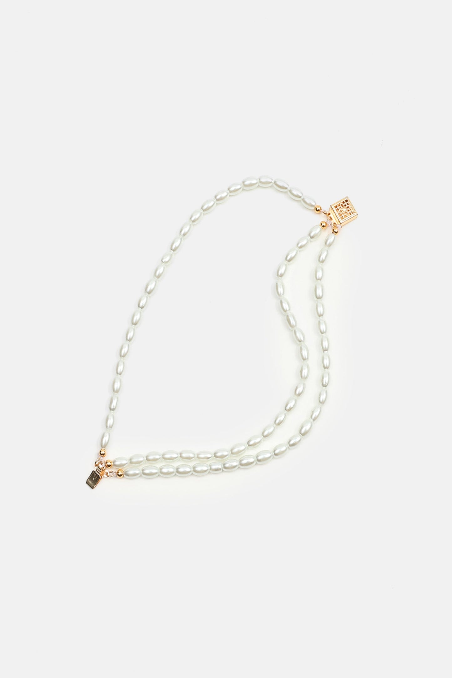 Pulsera de cuentas de perlas falsas