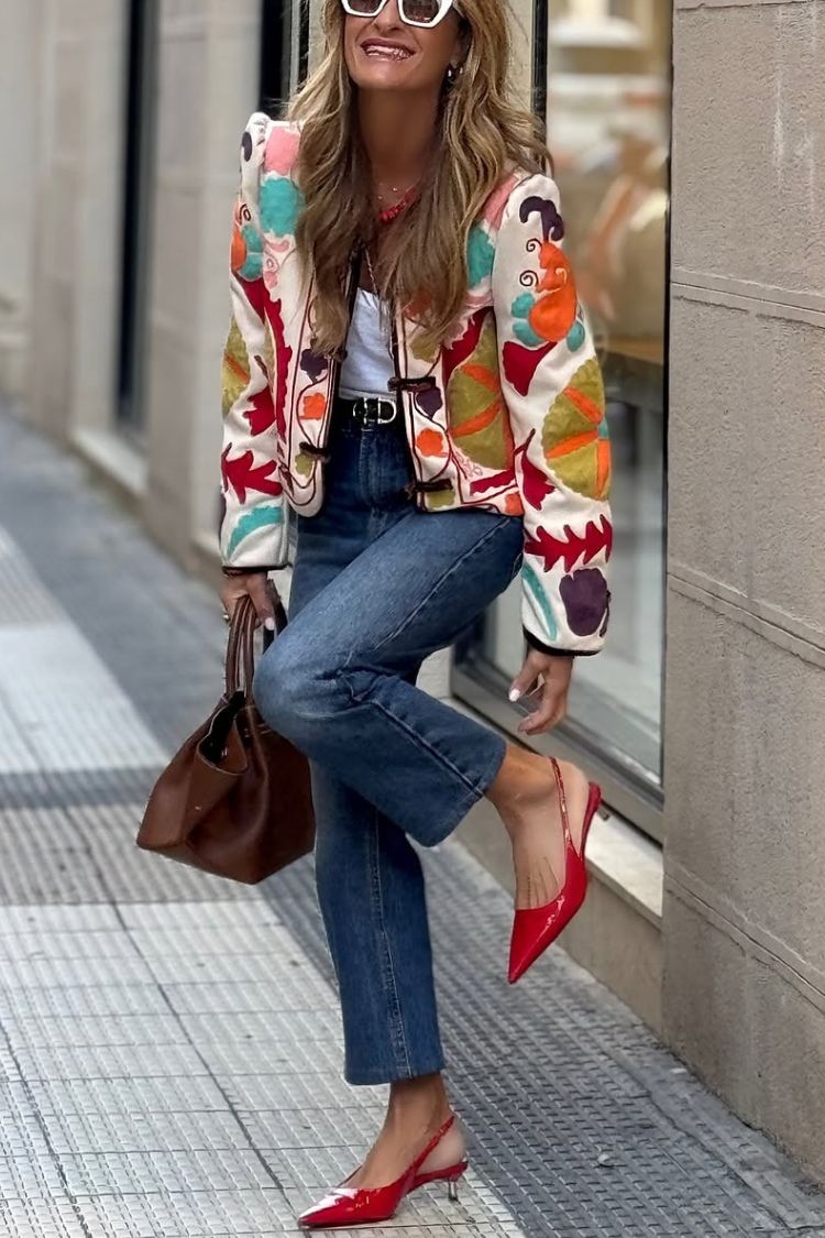 Chaqueta bordada Cayetana