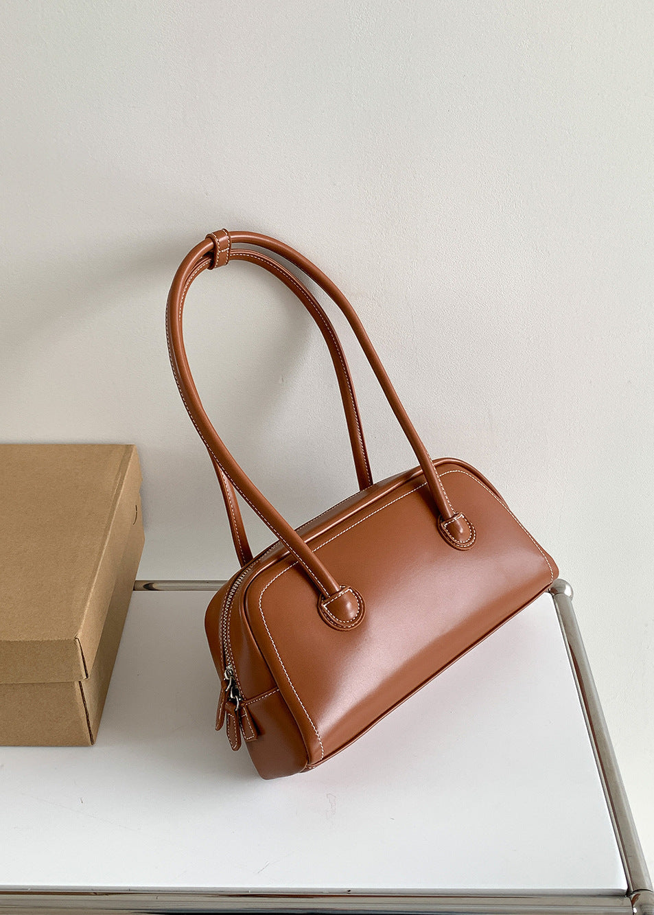 StructuRed Mini Shoulder Bag – Timeless Compact Handbag