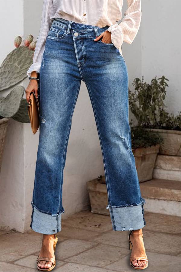 Nuevos jeans casuales de mezclilla para mujer
