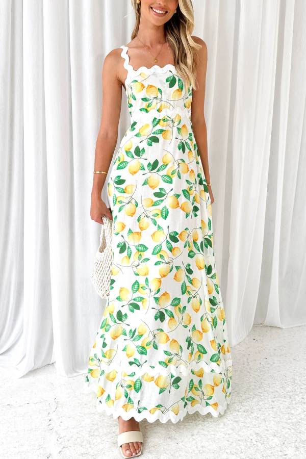 Vestido largo Lemon Vaina