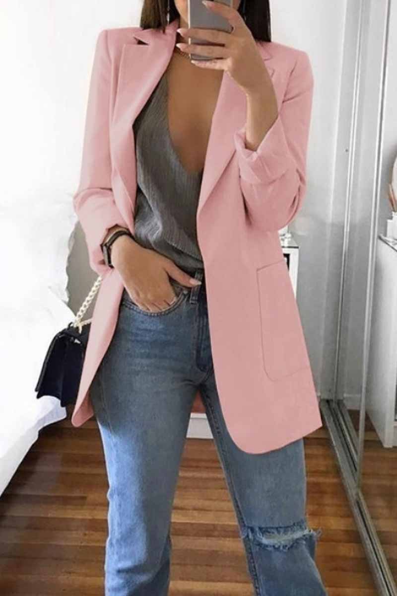 Stylish Suit with Pocket Blazer(5 Colors)