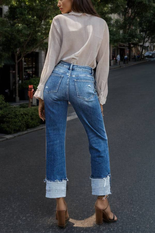 Nuevos jeans casuales de mezclilla para mujer