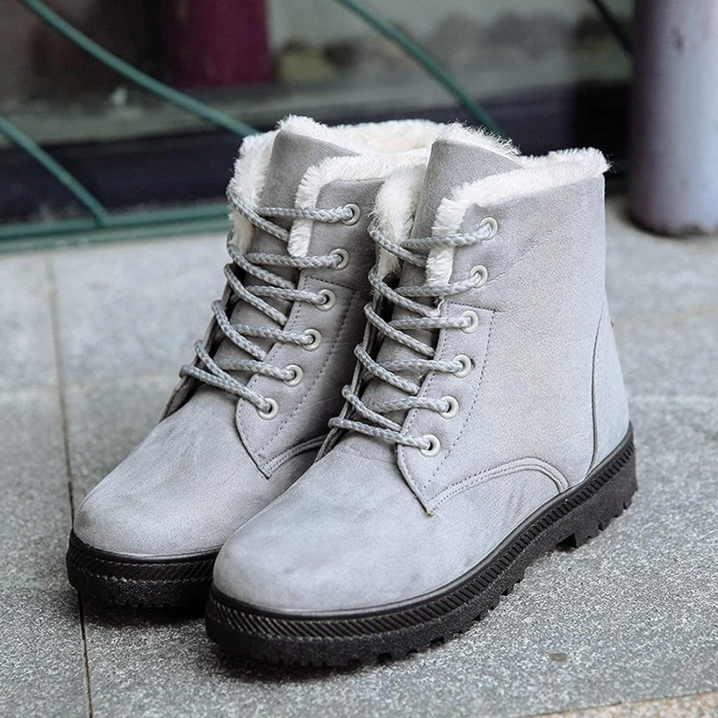 Casual Suede Winter Ankle Boots with and Heel for Women | Ideal for Winter