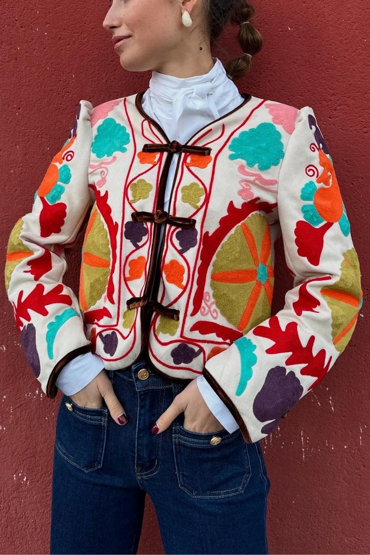 Chaqueta bordada Cayetana