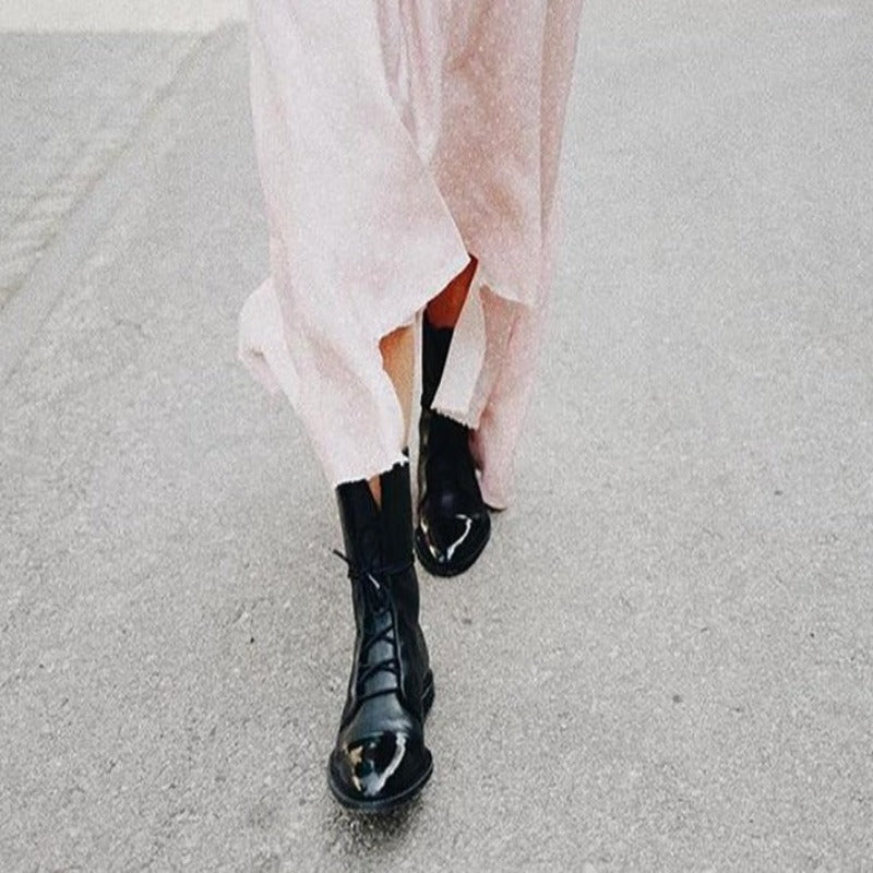 Classic Stylish Vegan Smooth Ankle Boots for Women | For Winter