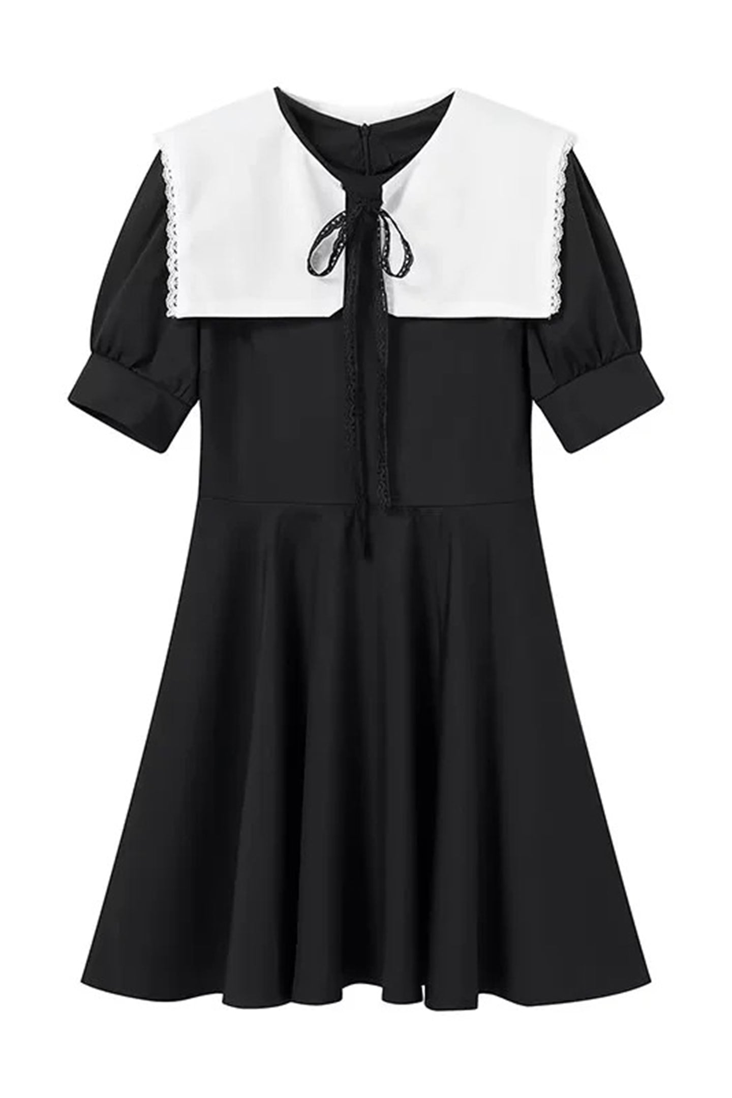 Minivestido con mangas abullonadas y cuello de muñeca de Chloe