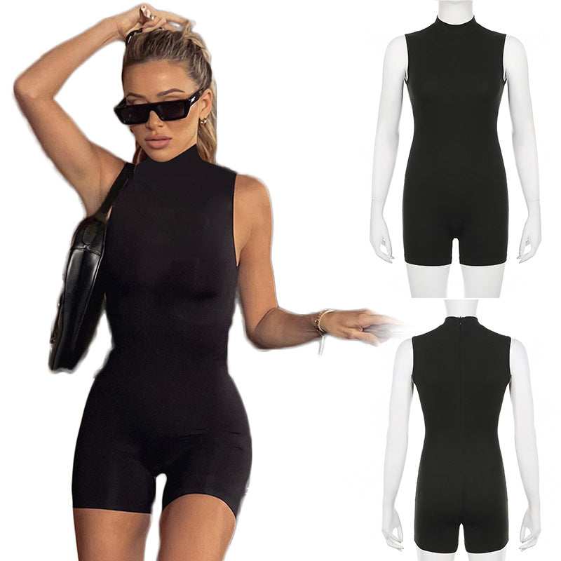 Mono de mujer sexy ajustado y sexy, mono de color sólido, ajustado, ropa que levanta la cadera