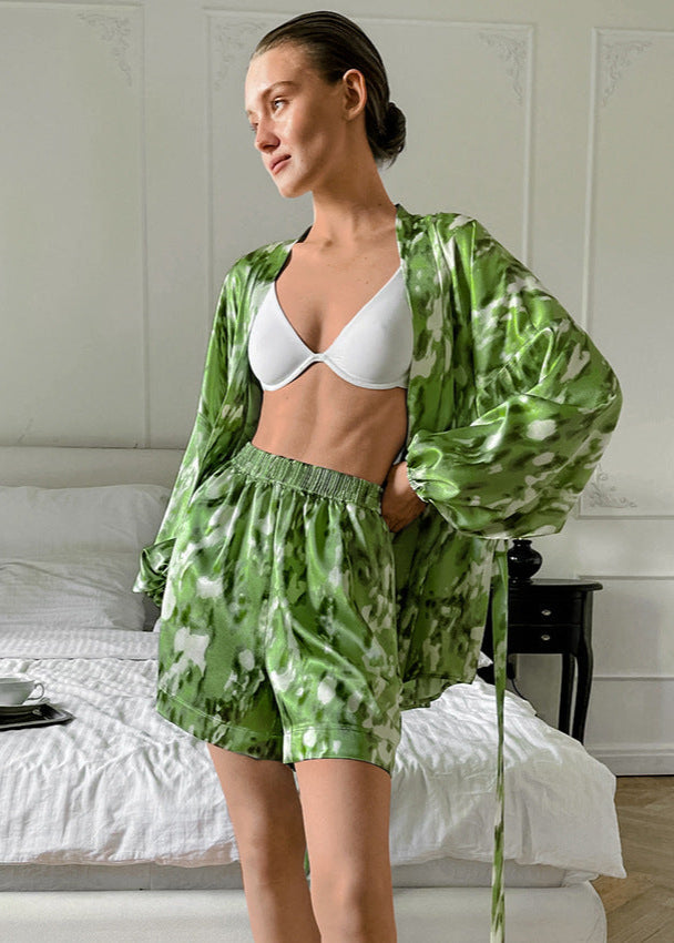 Verde - Satin Lounge Set