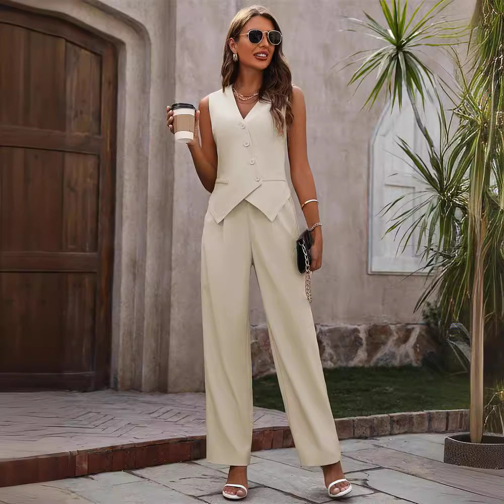 Chaleco de traje de oficina para mujer, cinturón elástico de alta calidad, pantalón de trabajo para hombre y mujer, ropa de trabajo de oficina, ropa para mujer