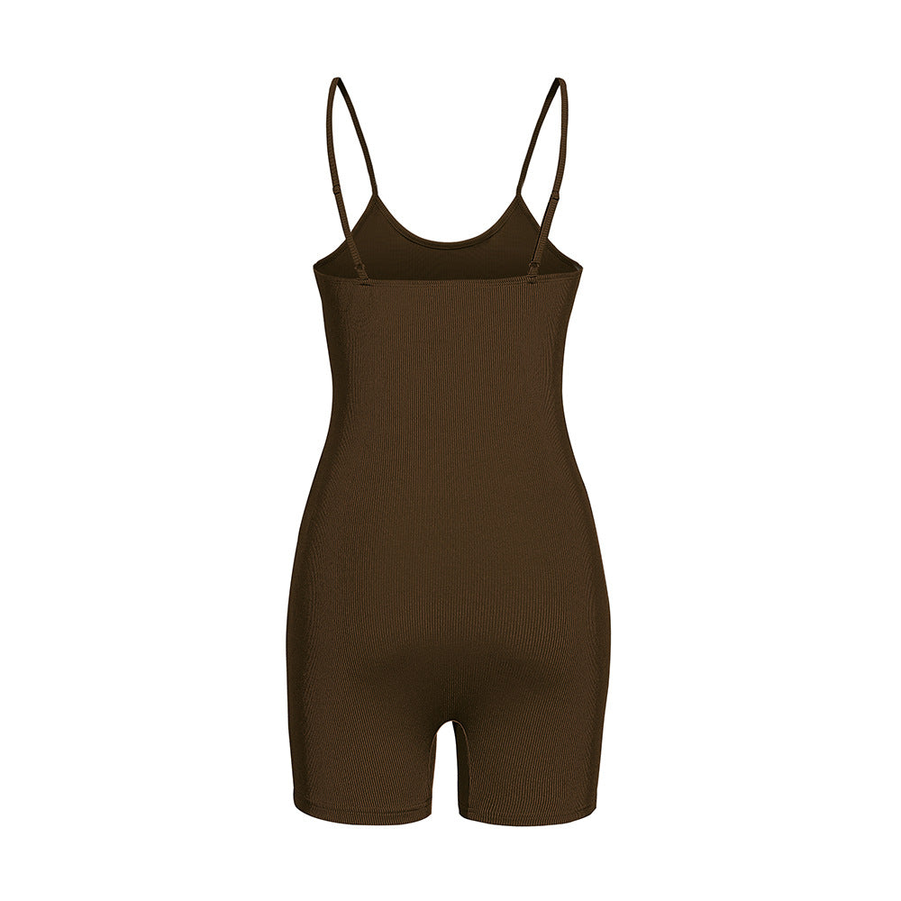 Mono ajustado con tirantes ajustables para mujer, pantalones deportivos de yoga