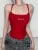 Letters Embroidery Sexy Bodysuit Lingerie Camisole Corset Top Women Underwear One-Pieces Body Feminino Red Lenceria Femenina