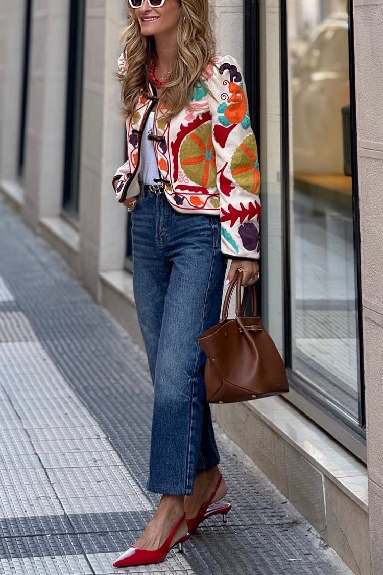 Chaqueta bordada Cayetana