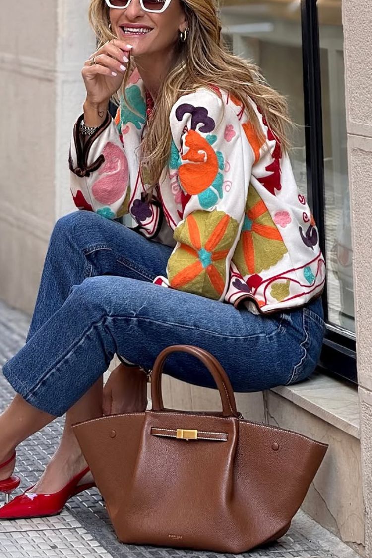 Chaqueta bordada Cayetana