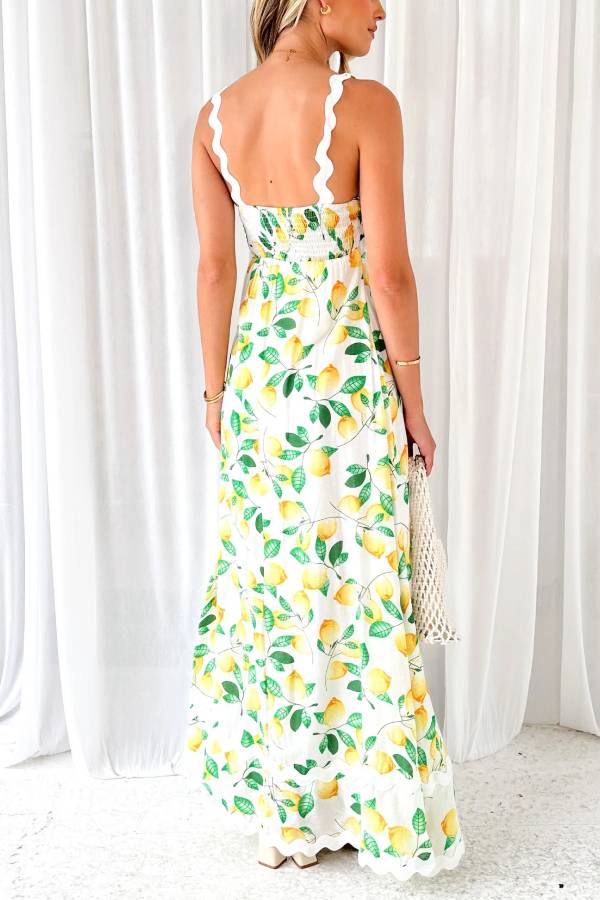 Vestido largo Lemon Vaina
