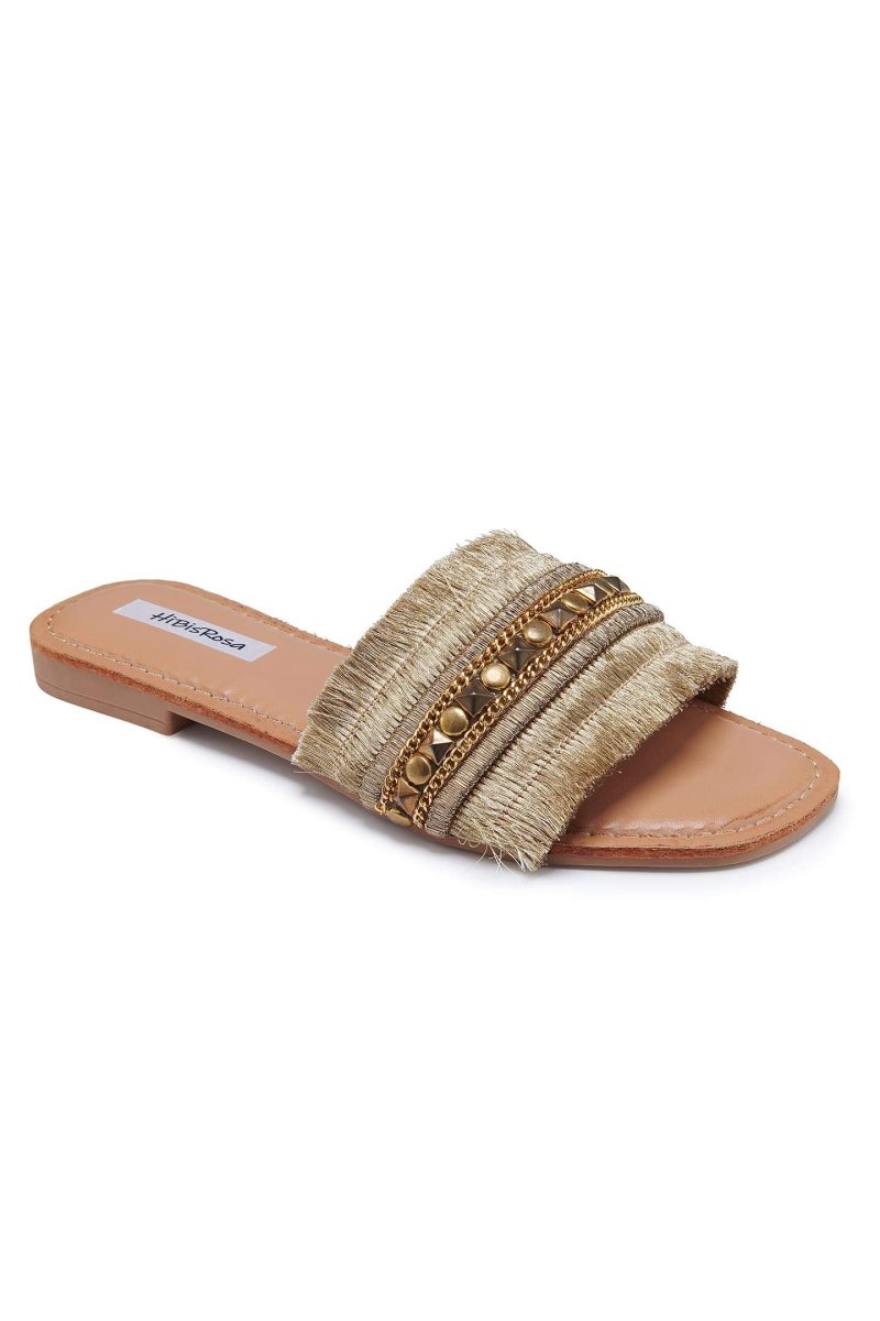 Sandalias planas Belinda con decoración metálica